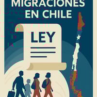 Imagen de IA. Ley de migraciones en Chile